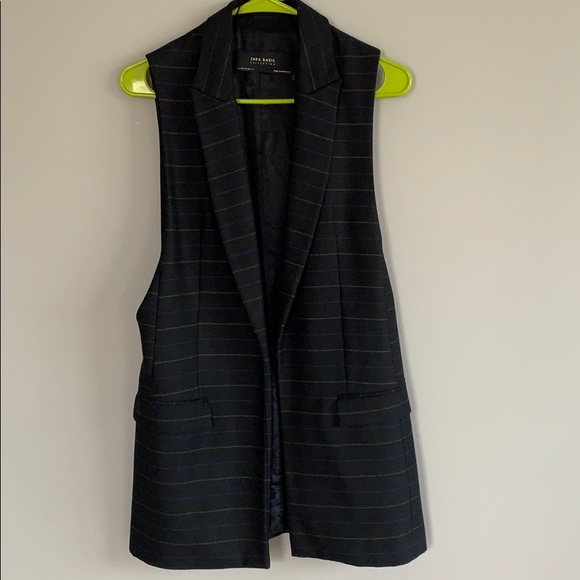 zara sleeveless blazer